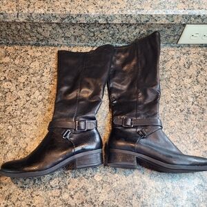 Croft & Barrow Kelly Black Women's Riding Boots, Size 7.5M